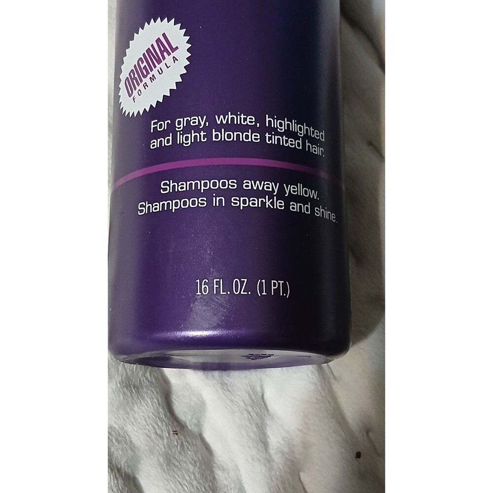 Vintage 1980s Clairol Shimmer Lights Purple Shampoo Lot 3 Bottles Movie Set Prop - Picture 3 of 9